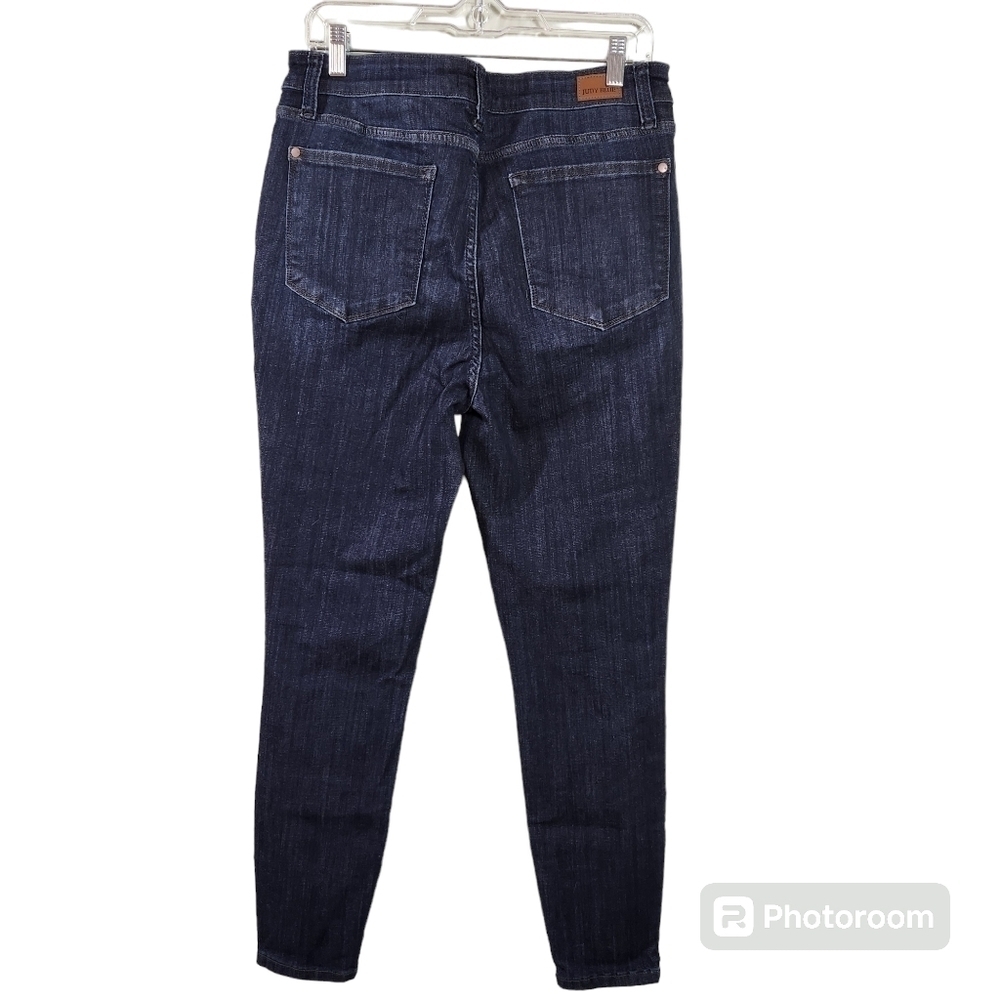 Judy Blue Jeans Stretch Waist Skinny Fit Button Fly, sz 31 - Picture 2 of 8